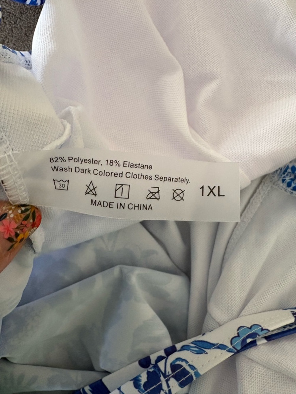 NWT SHEIN matching one piece swimsuit and cover up 1x womens - Picture 6 of 8